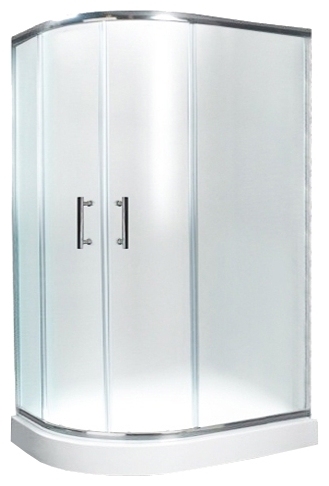  Угловая открытая душевая кабина Avanta 195/9 R размером 80 на 120 см. и высотой 200 см. с поддоном нестандартной формы 